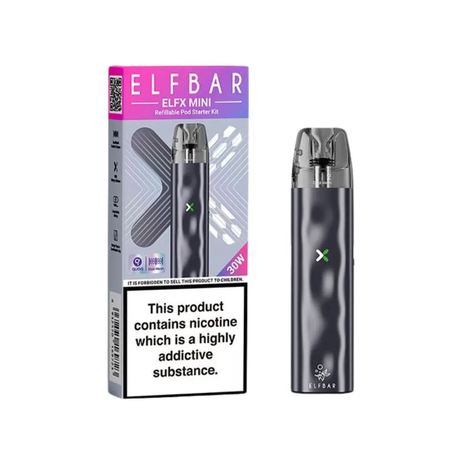 bulk wholesale Elf Bar ELFX Mini Pod Vape Kit - Grey