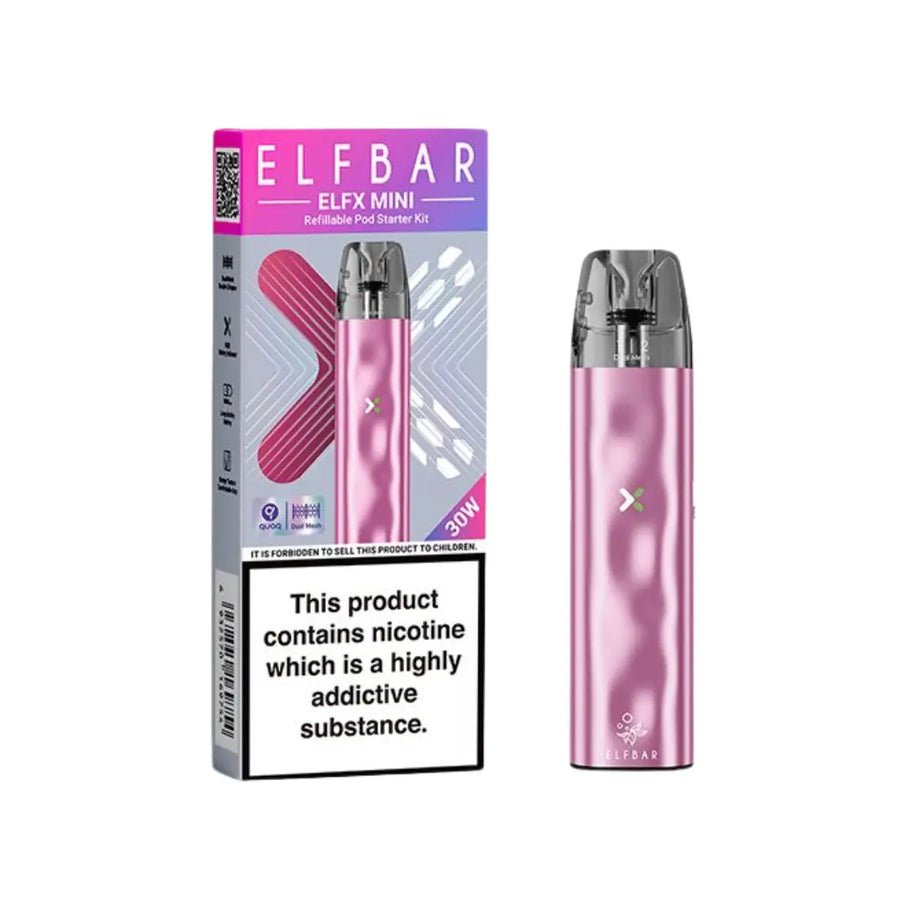 bulk wholesale Elf Bar ELFX Mini Pod Vape Kit - Pink