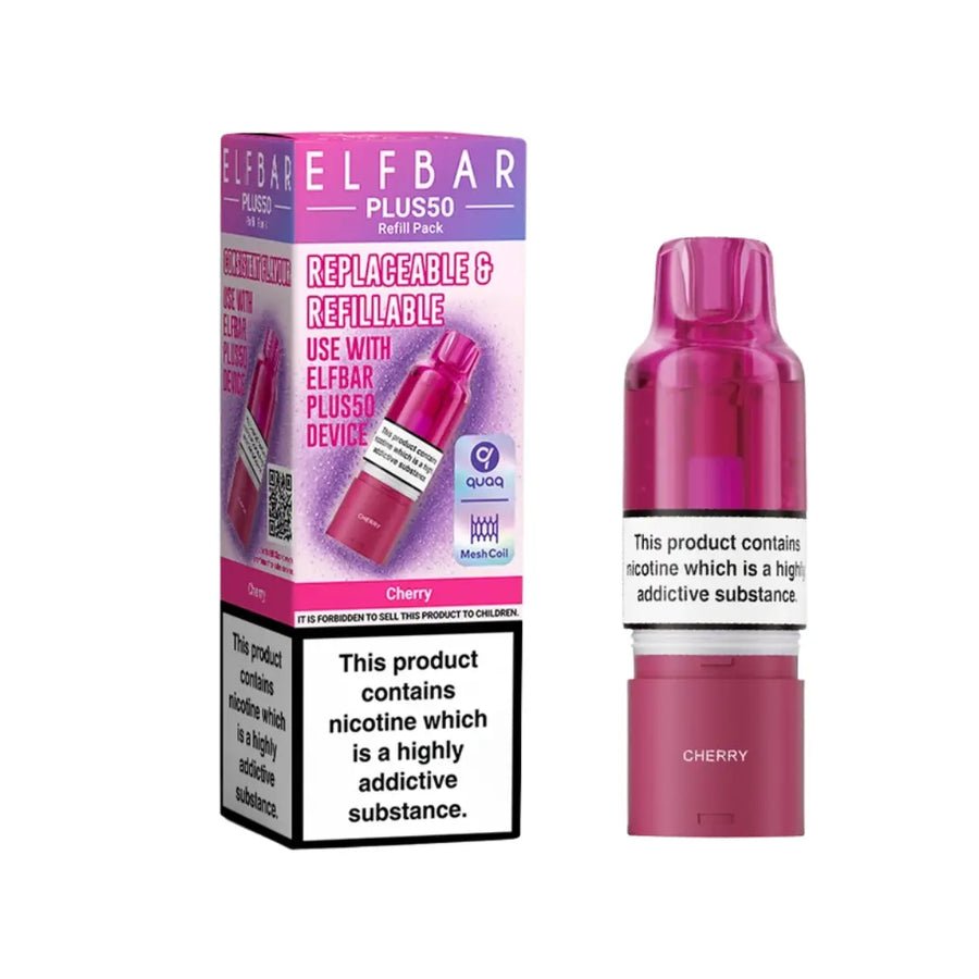 bulk wholesale Elf Bar Plus 50 Refill Pods - Cherry