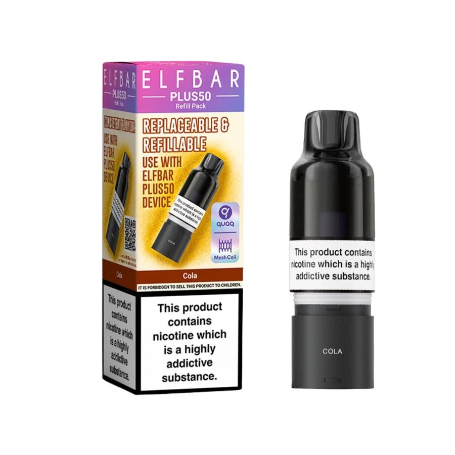bulk wholesale Elf Bar Plus 50 Refill Pods - Cola