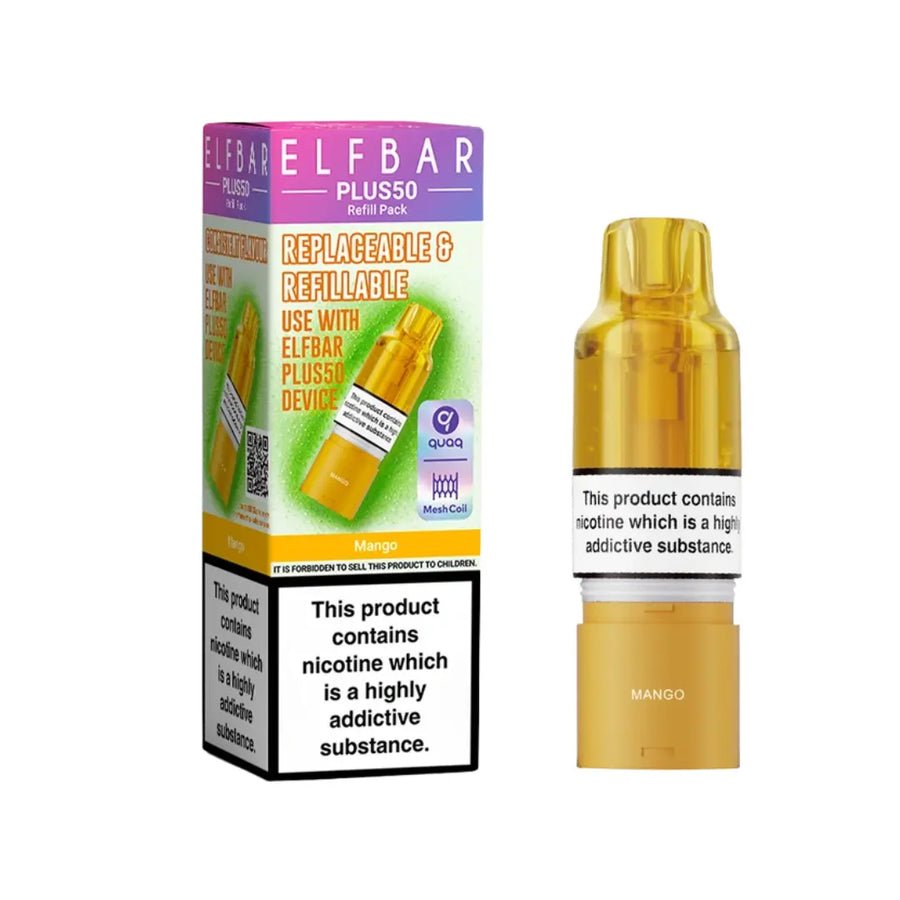 bulk wholesale Elf Bar Plus 50 Refill Pods - Mango