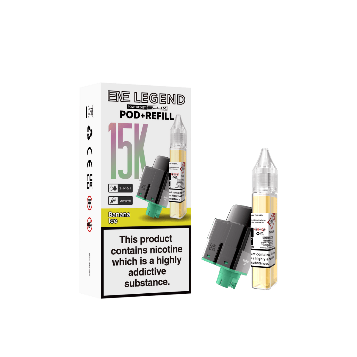 bulk wholesale Elux ENE Legend 15k Replacement Pods - Banana Ice