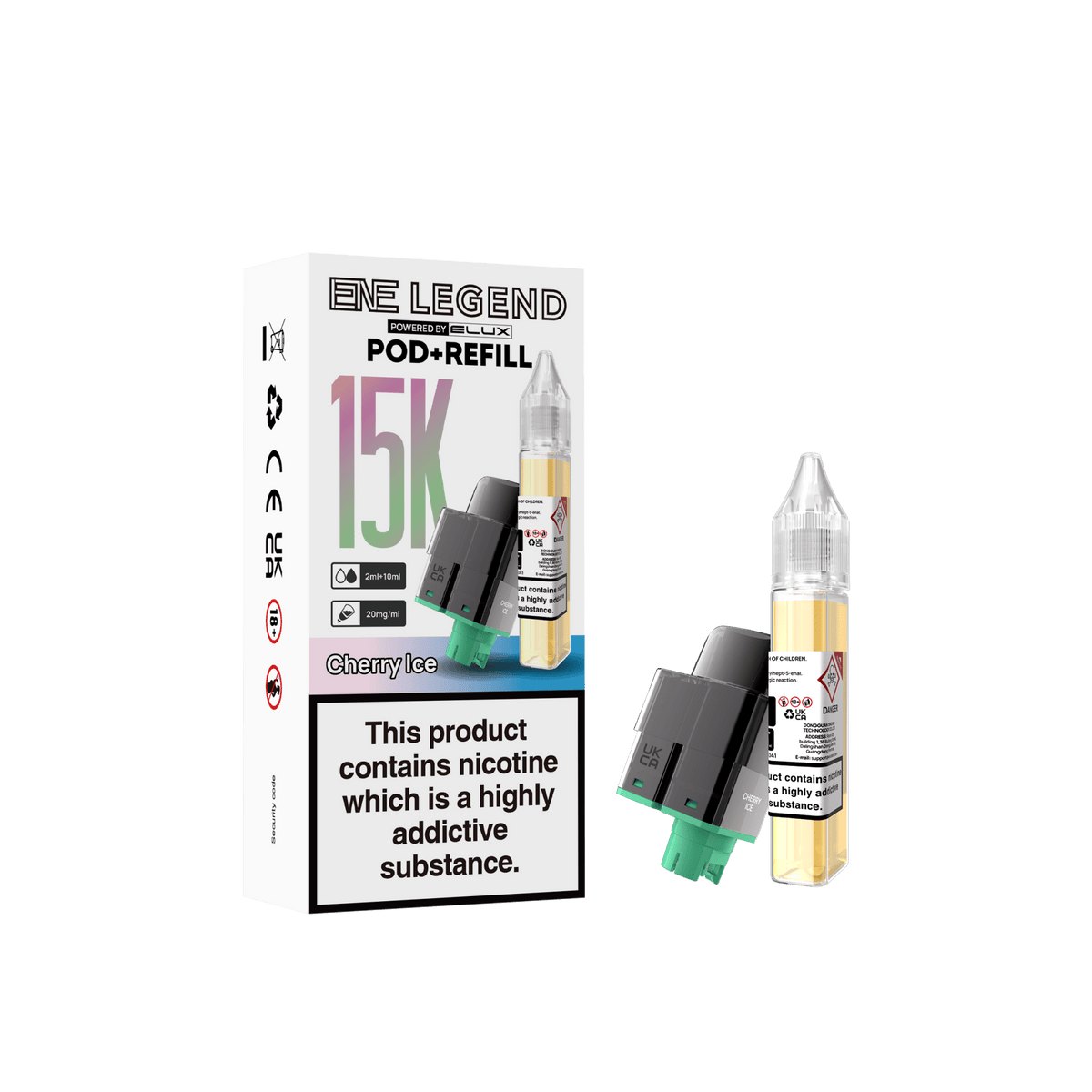 bulk wholesale Elux ENE Legend 15k Replacement Pods - Cherry Ice