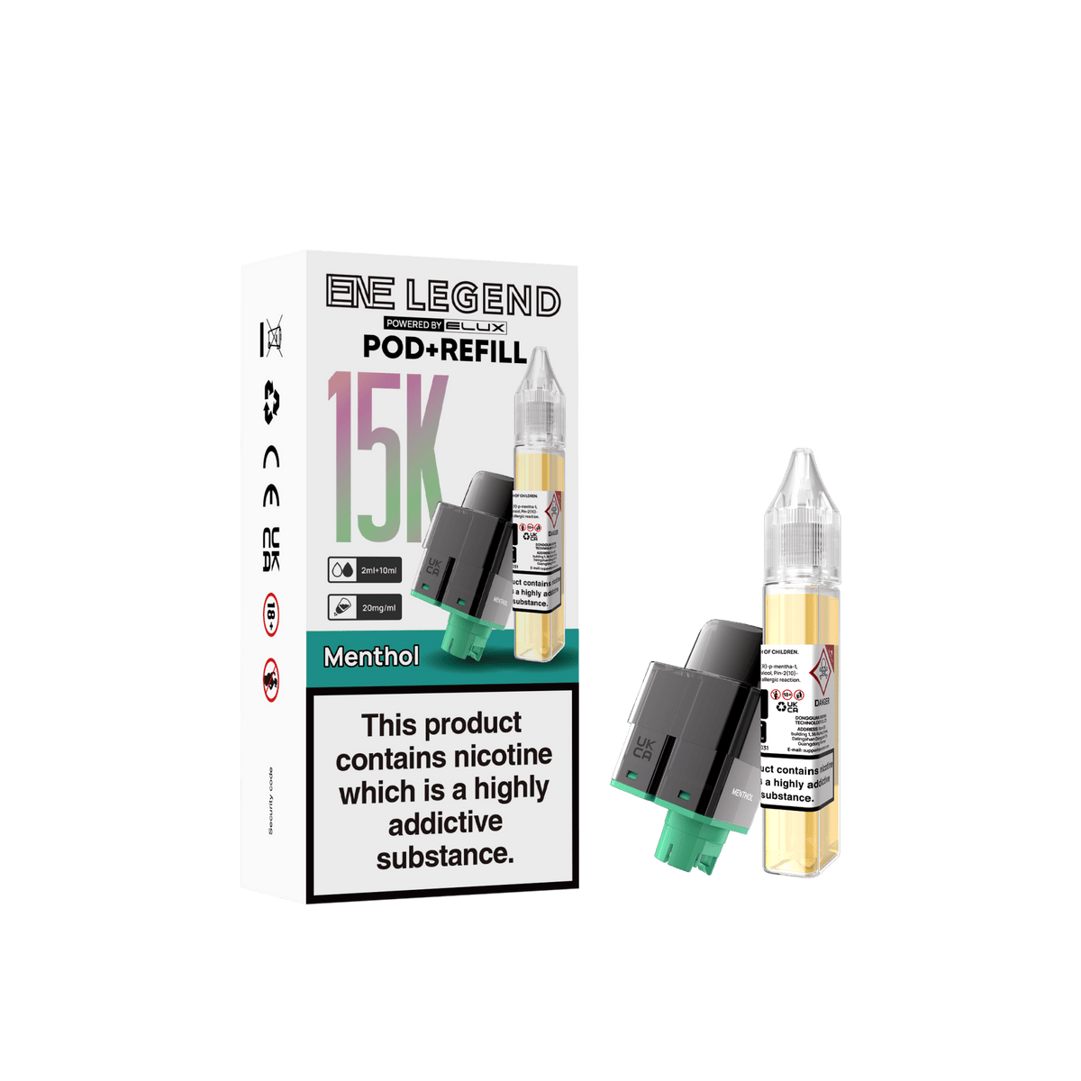 bulk wholesale Elux ENE Legend 15k Replacement Pods - Menthol