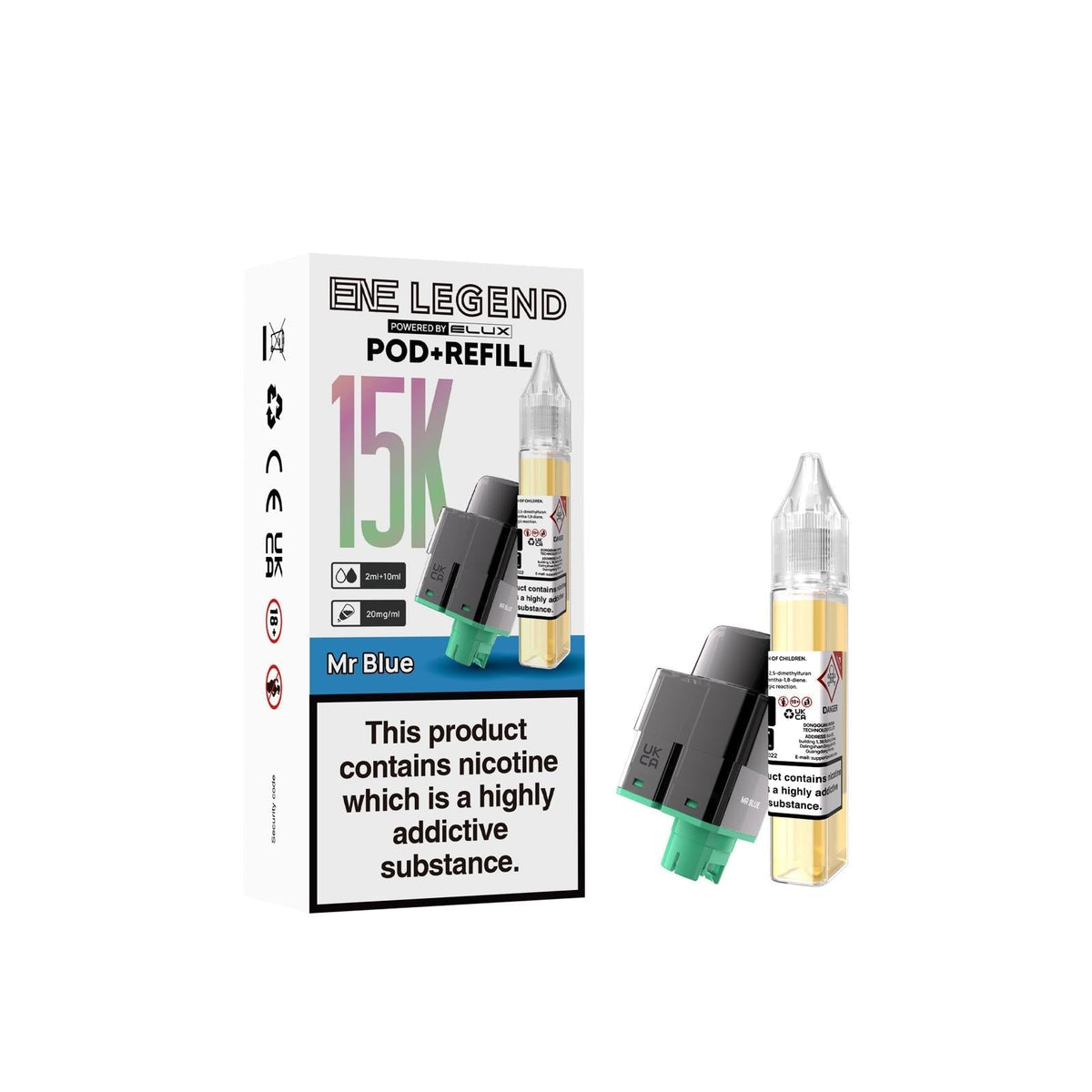 bulk wholesale Elux ENE Legend 15k Replacement Pods - Menthol