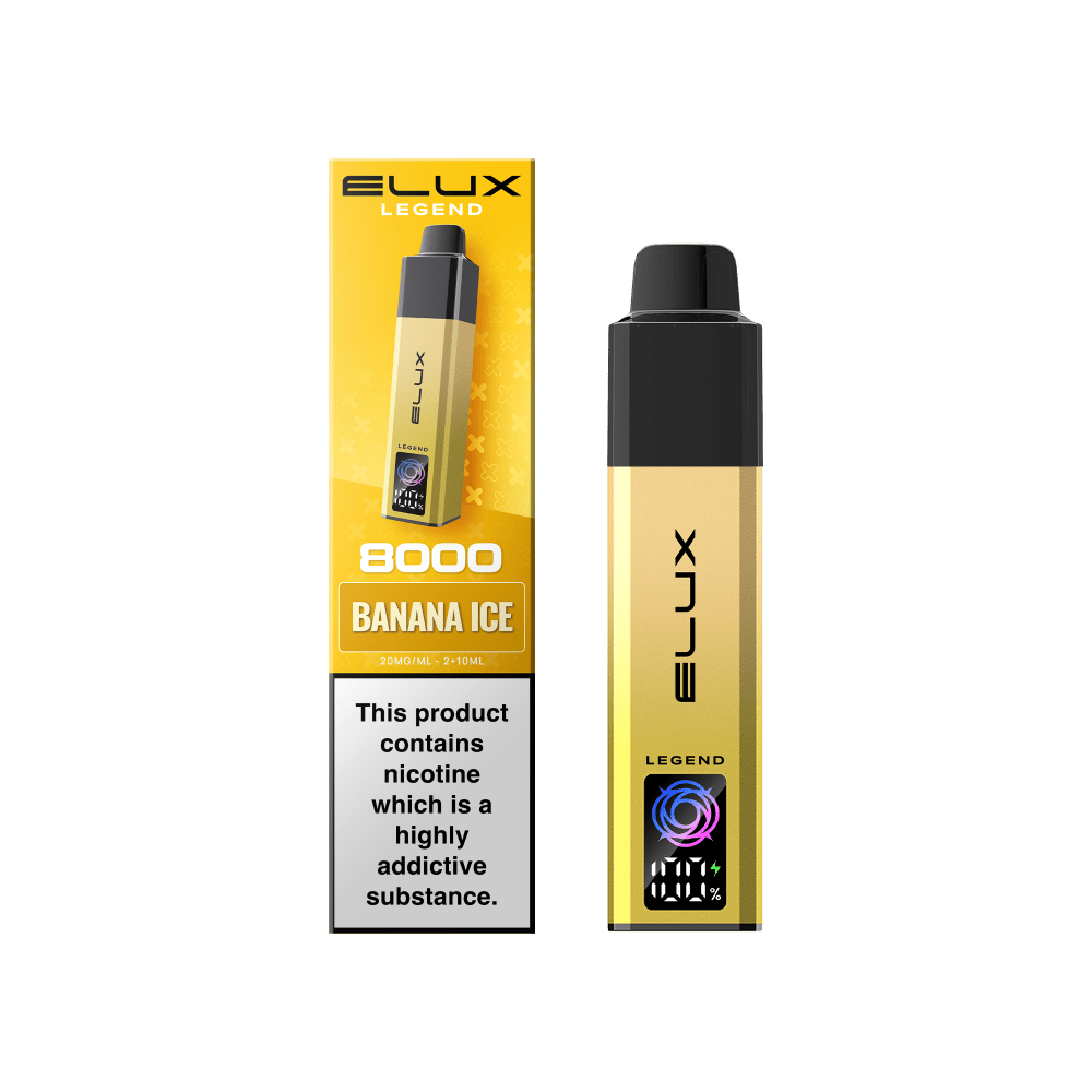 bulk wholesale Elux Legend 8000 Pod Vape Kit Box of 5 - Banana Ice