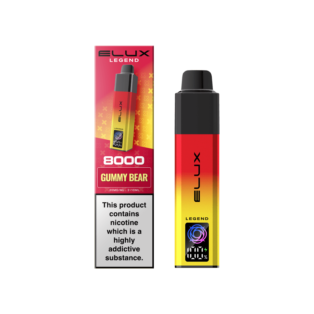 bulk wholesale Elux Legend 8000 Pod Vape Kit Box of 5 - Gummy Bear