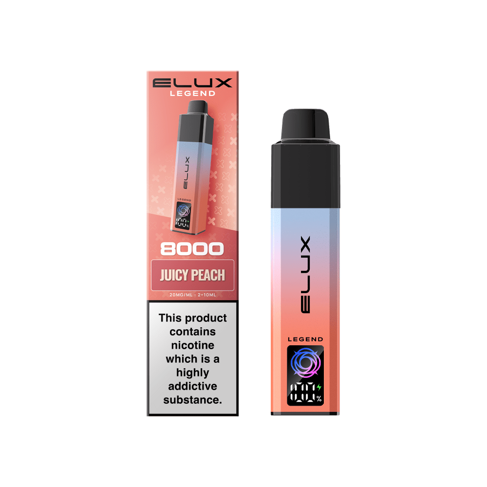 bulk wholesale Elux Legend 8000 Pod Vape Kit Box of 5 - Juicy Peach