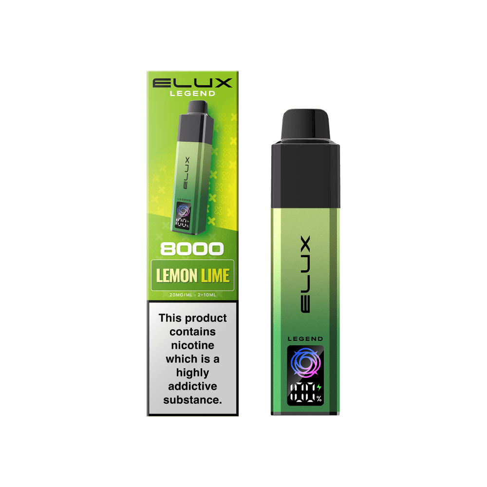 bulk wholesale Elux Legend 8000 Pod Vape Kit Box of 5 - Lemon Lime