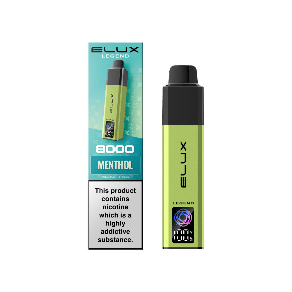 bulk wholesale Elux Legend 8000 Pod Vape Kit Box of 5 - Menthol