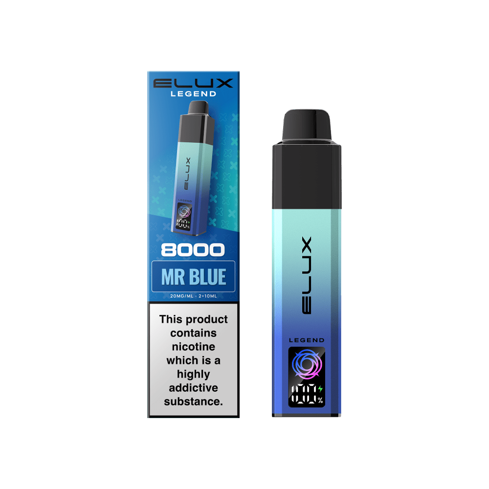 bulk wholesale Elux Legend 8000 Pod Vape Kit Box of 5 - Mr Blue