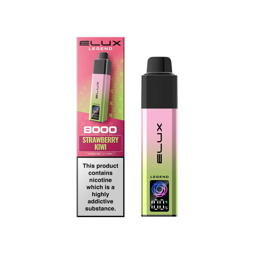 bulk wholesale Elux Legend 8000 Pod Vape Kit Box of 5 - Strawberry Kiwi