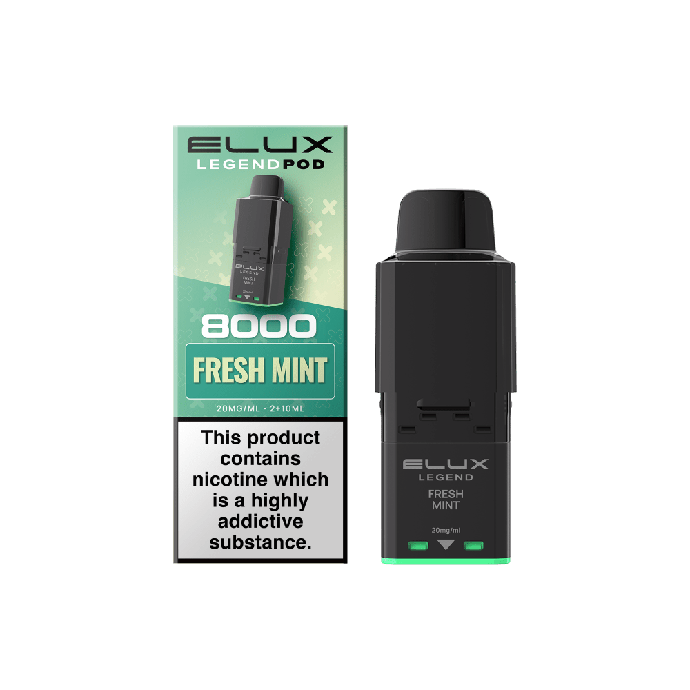 bulk wholesale Elux Legend 8000 Refill Pods Box of 5 - Fresh Mint