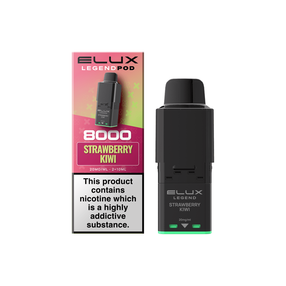 bulk wholesale Elux Legend 8000 Refill Pods Box of 5 - Strawberry Kiwi