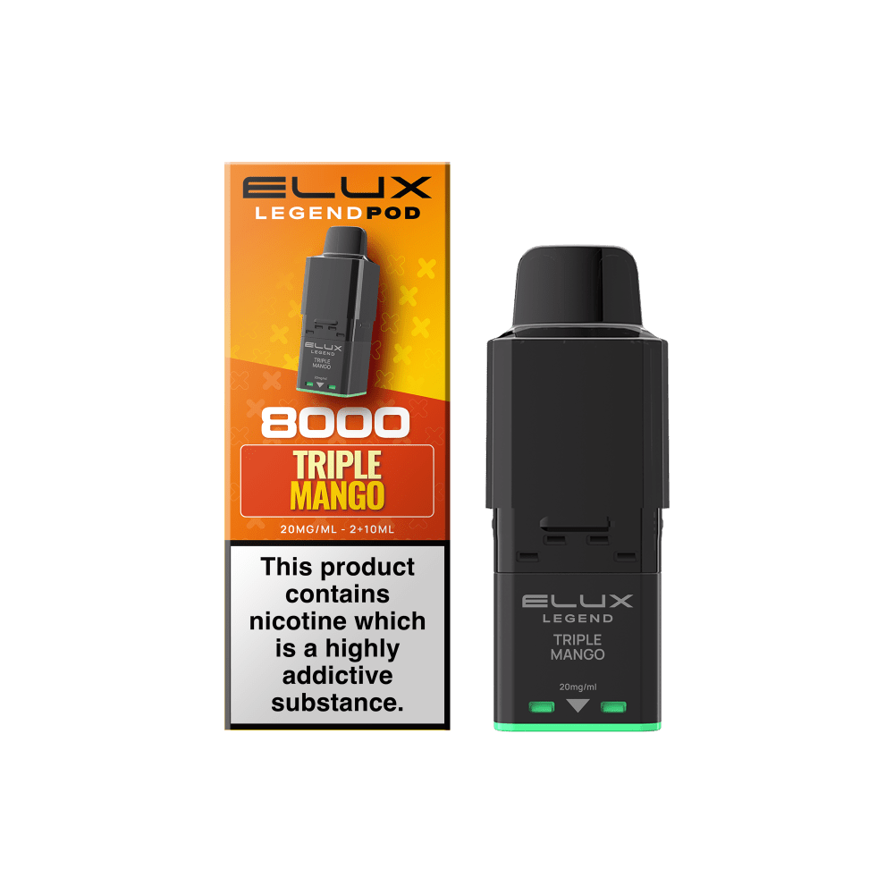 bulk wholesale Elux Legend 8000 Refill Pods Box of 5 - Triple Mango