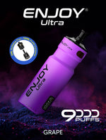 bulk wholesale Enjoy Ultra 9000 Vape Kit Box of 5 - Grape
