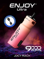 bulk wholesale Enjoy Ultra 9000 Vape Kit Box of 5 - Juicy Peach
