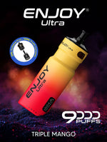 bulk wholesale Enjoy Ultra 9000 Vape Kit Box of 5 - Triple Mango