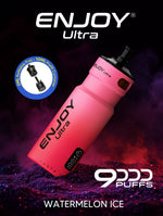 bulk wholesale Enjoy Ultra 9000 Vape Kit Box of 5 - Watermelon Ice