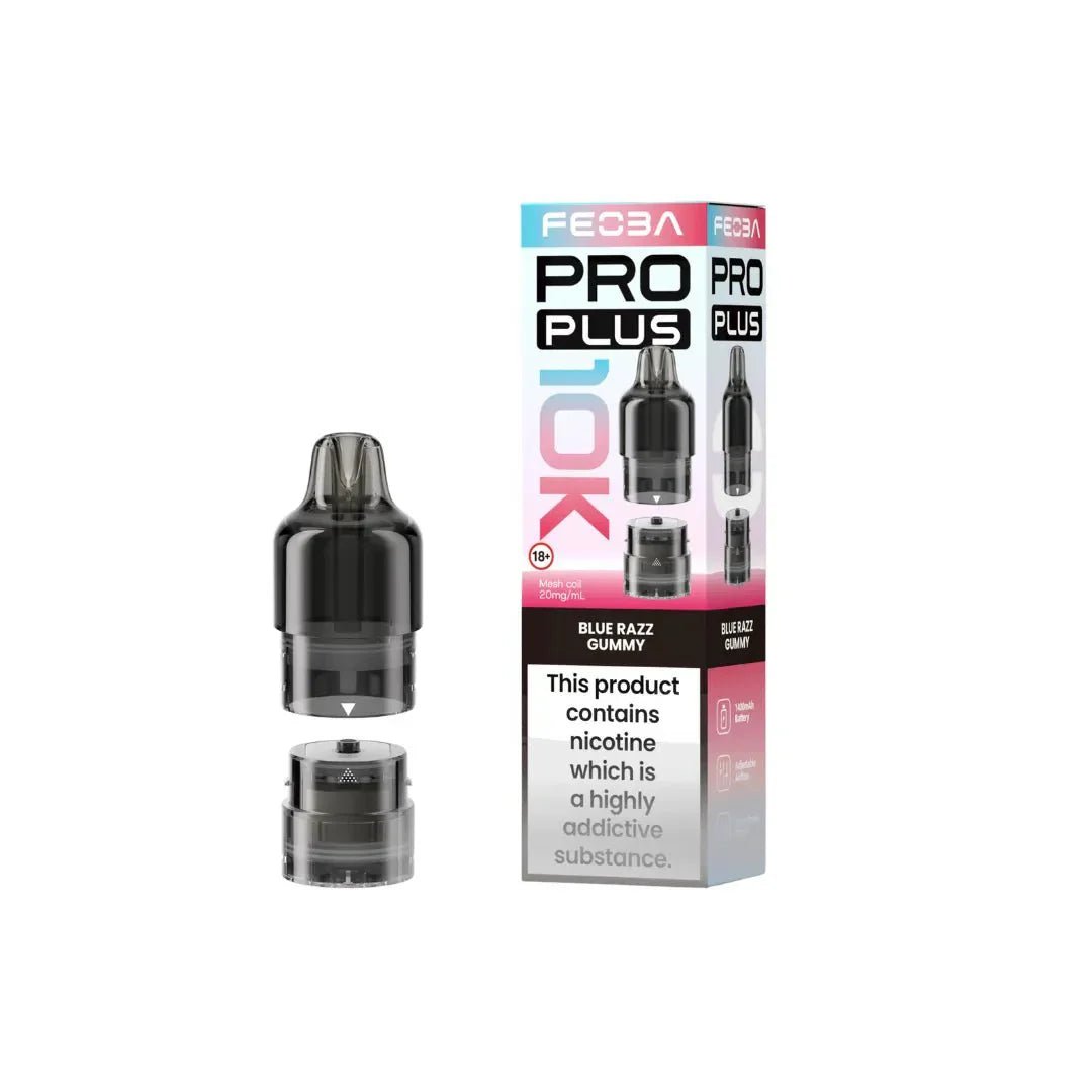 bulk wholesale Feoba Pro Plus 10k Replacement Pods Pack of 5 - Blue Razz Gummy