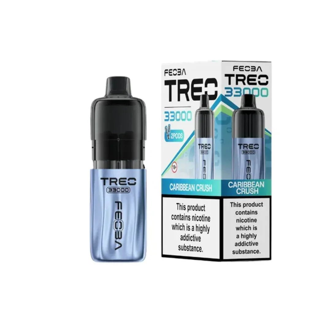 bulk wholesale Feoba Treo 33k Prefilled Pod Vape Kit Box of 5 - Caribbean Crush