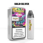 bulk wholesale Groovy Bar 10k Refillable Vape Pod Kit - Solid Silver