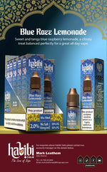 bulk wholesale Habibi Salts Nic Salt 10ml E - Liquid Box of 10 - Blue Razz Lemonade