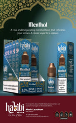 bulk wholesale Habibi Salts Nic Salt 10ml E - Liquid Box of 10 - Menthol