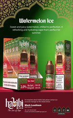 bulk wholesale Habibi Salts Nic Salt 10ml E - Liquid Box of 10 - Watermelon Ice