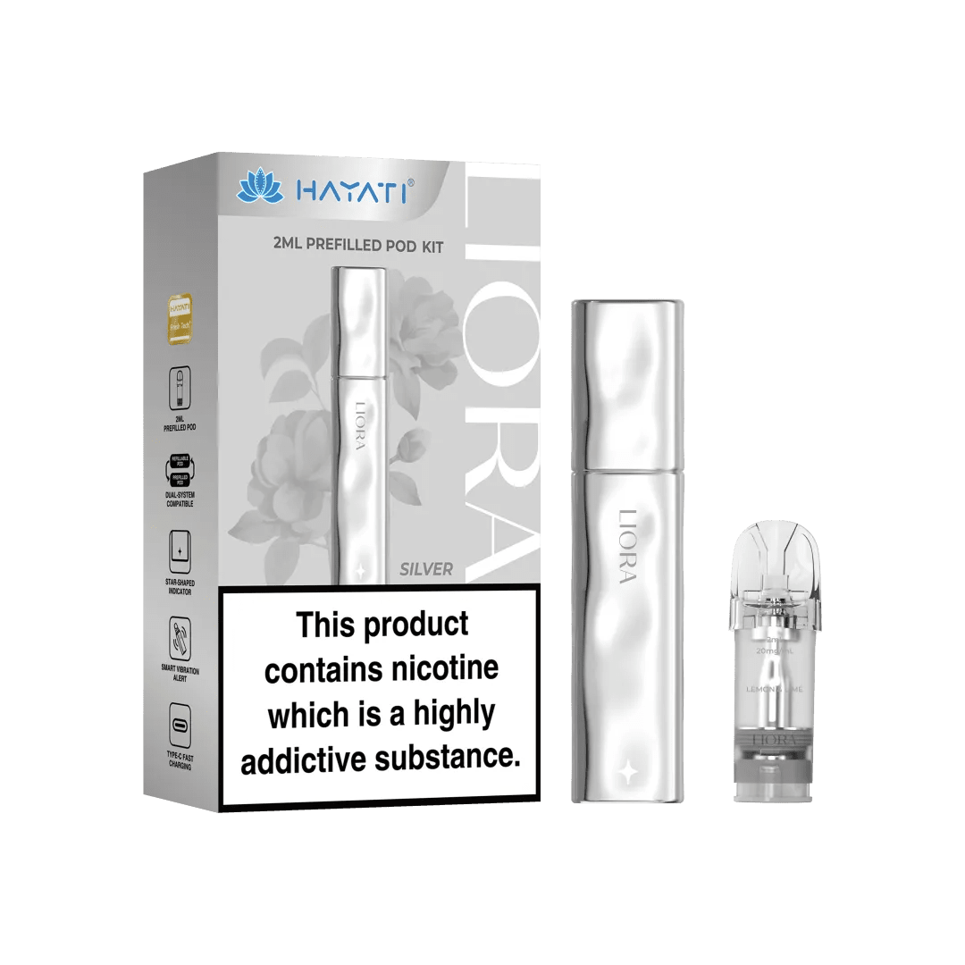 bulk wholesale Hayati Liora Pod Vape Kit - Silver