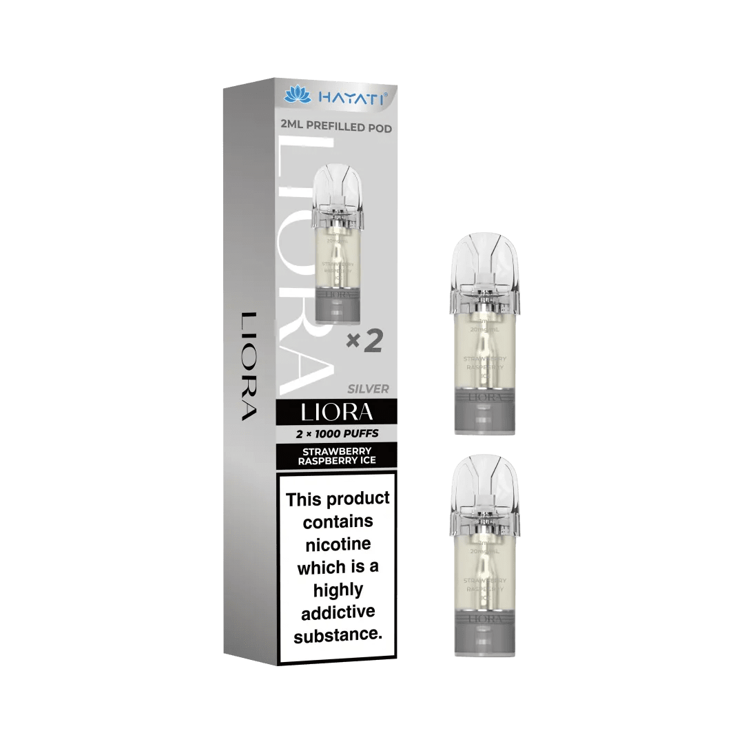 bulk wholesale Hayati Liora Prefilled Pods - Strawberry Raspberry Ice (Silver)