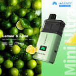 bulk wholesale Hayati Mini Ultra 1500 Prefilled Pod Vape Kit Box of 5 - Lemon & Lime