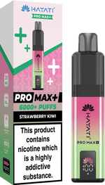 bulk wholesale Hayati Pro Max+ 6000 Puffs Vape Kit Box of 5 - Strawberry Kiwi