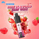 bulk wholesale Hayati Pro Max+ 6000 Puffs Vape Kit Box of 5 - Strawberry Raspberry Cherry *New*
