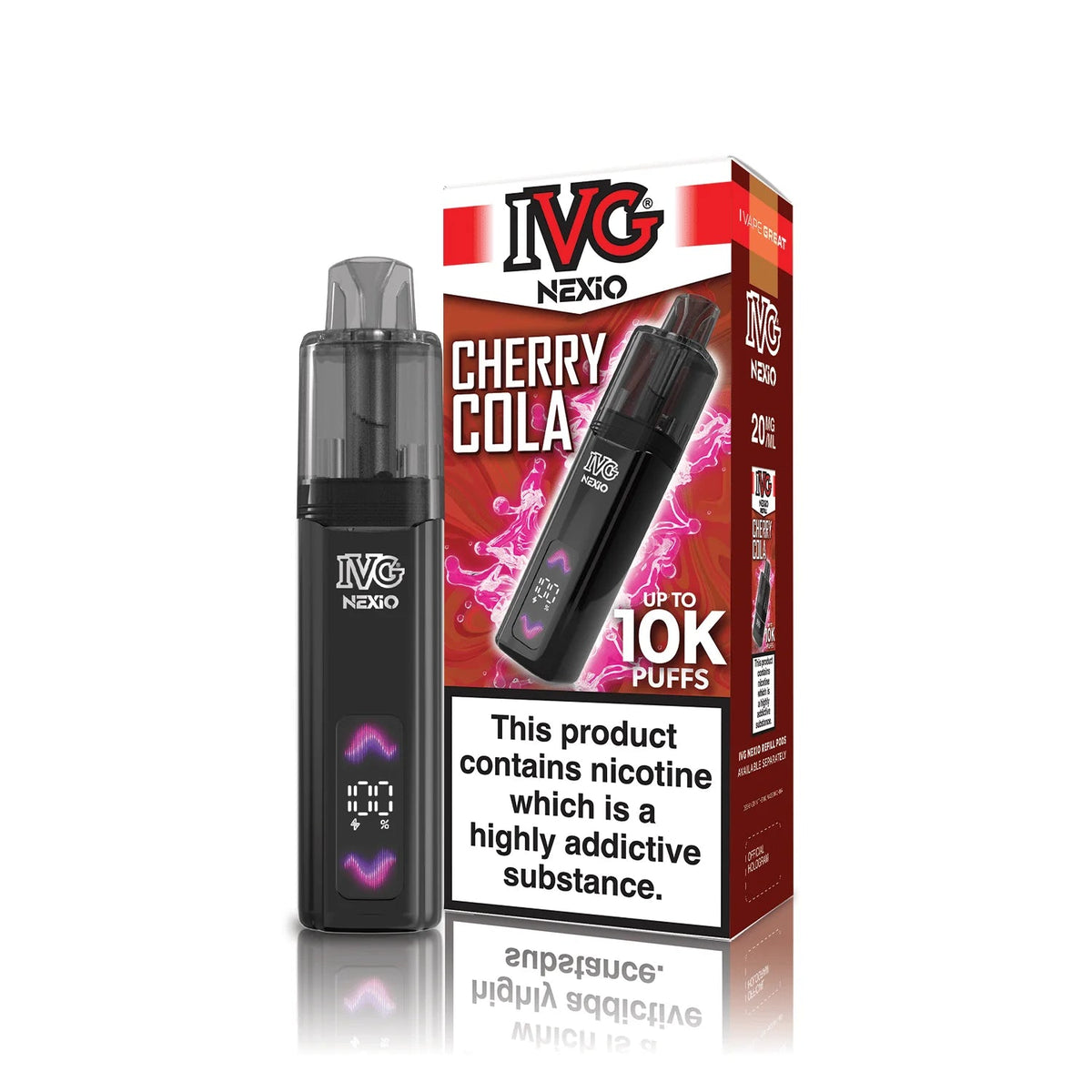 bulk wholesale IVG Nexio 10k Pod Vape Kit Box of 5 - Cherry Cola