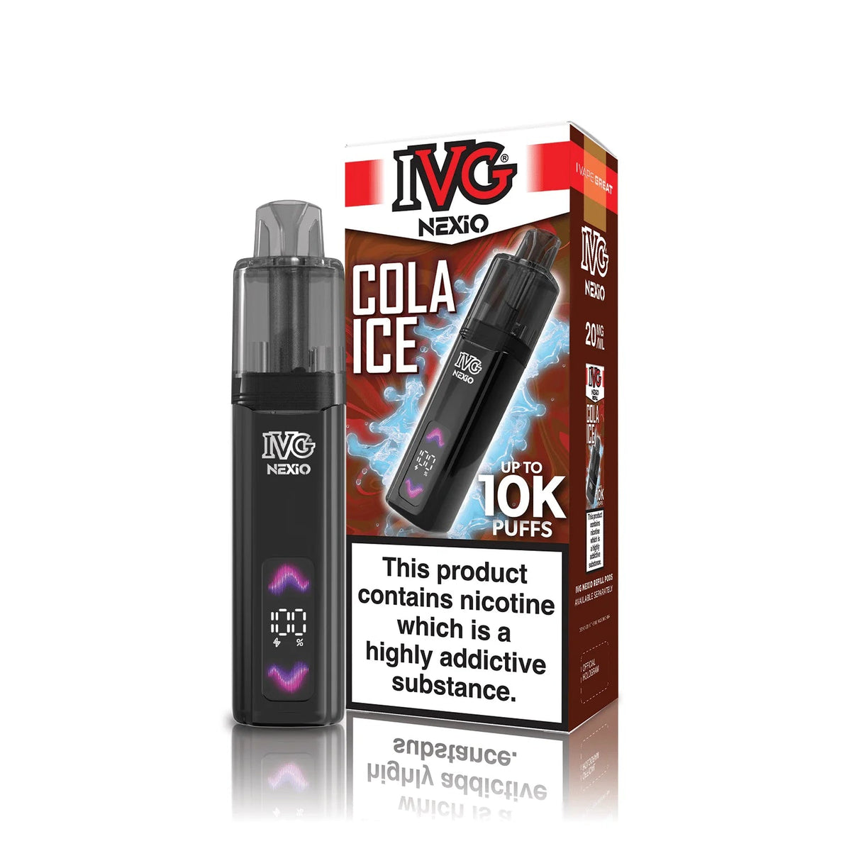 bulk wholesale IVG Nexio 10k Pod Vape Kit Box of 5 - Classic Menthol