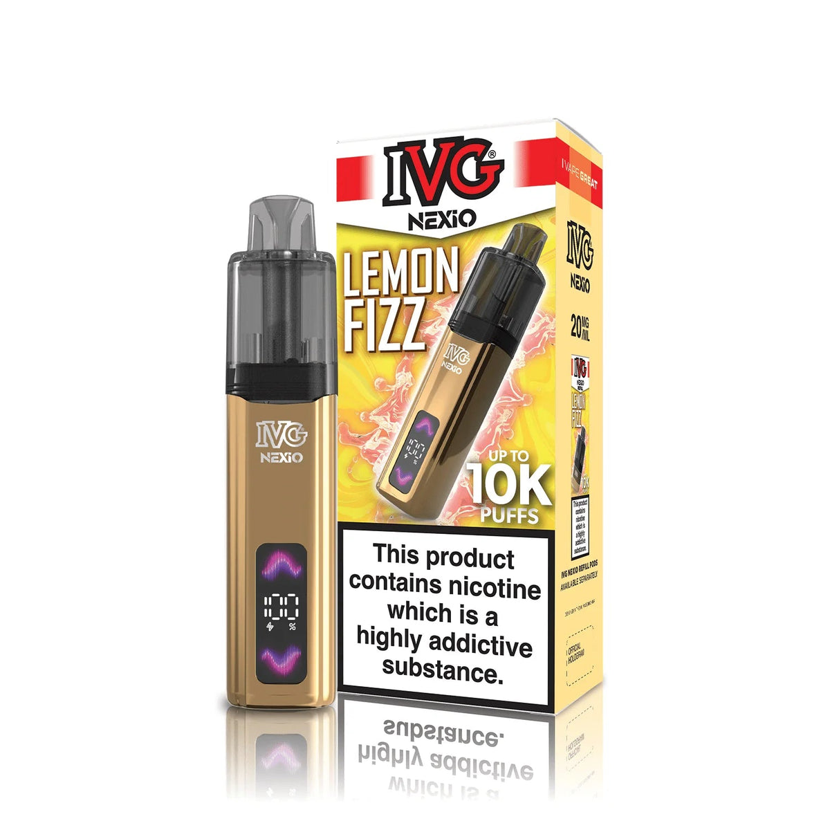 bulk wholesale IVG Nexio 10k Pod Vape Kit Box of 5 - Juicy Peach