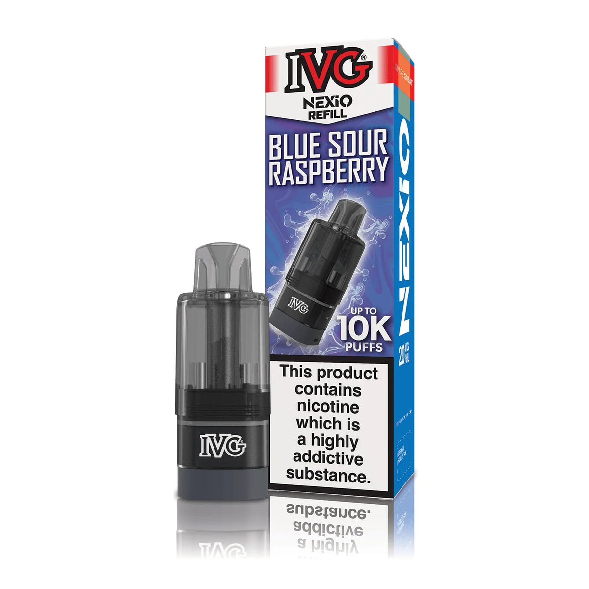 bulk wholesale IVG Nexio 10k Refill Pods Box of 5 - Blue Sour Raspberry