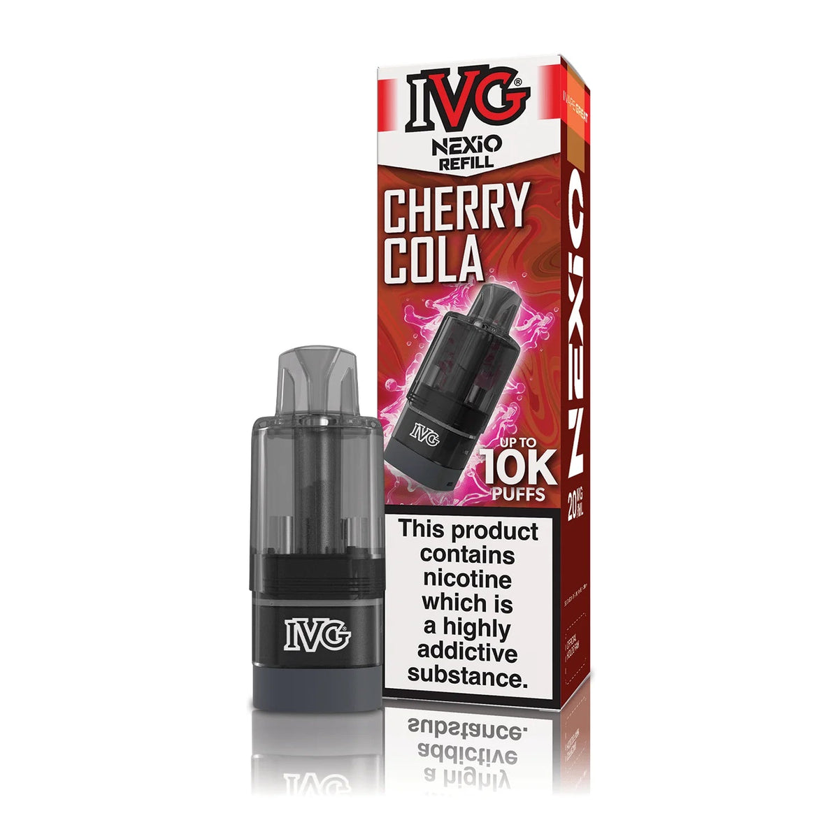 bulk wholesale IVG Nexio 10k Refill Pods Box of 5 - Cherry Cola