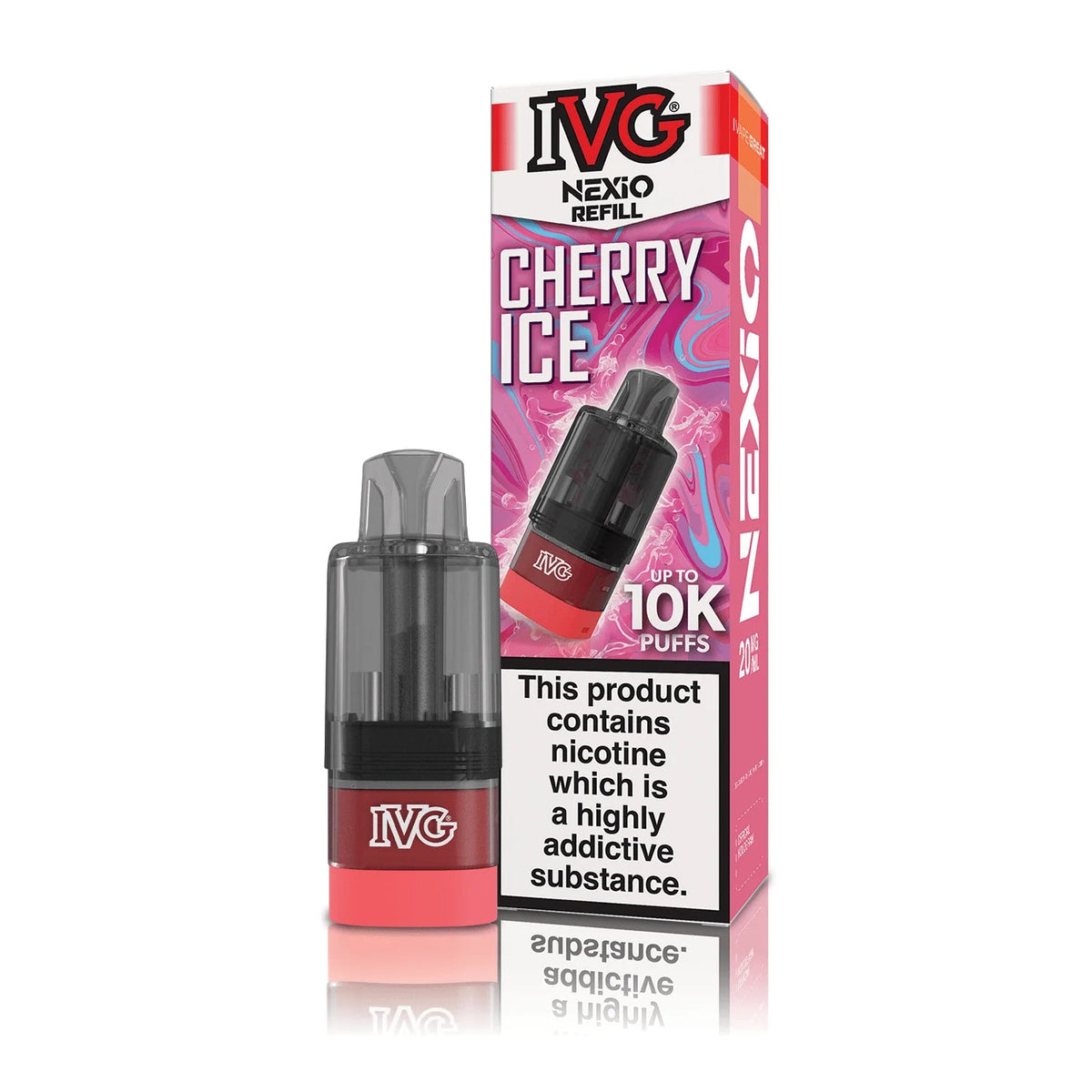bulk wholesale IVG Nexio 10k Refill Pods Box of 5 - Cherry Ice
