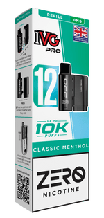 bulk wholesale IVG Pro 10k Replacement Pods - Classic Menthol