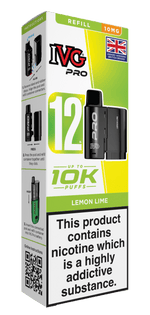 bulk wholesale IVG Pro 10k Replacement Pods - Lemon Lime