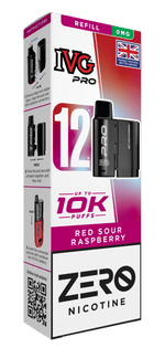 bulk wholesale IVG Pro 10k Replacement Pods - Red Sour Raspberry