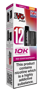 bulk wholesale IVG Pro 10k Replacement Pods - Red Sour Raspberry