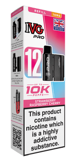 bulk wholesale IVG Pro 10k Replacement Pods - Strawberry Raspberry Cherry