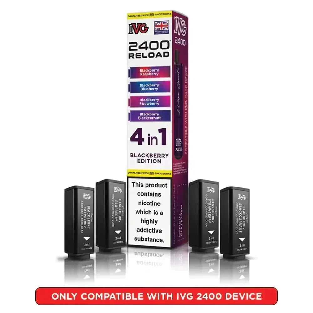 bulk wholesale IVG Reload Mini Prefilled Pods Pack of 5 - Blackberry Edition