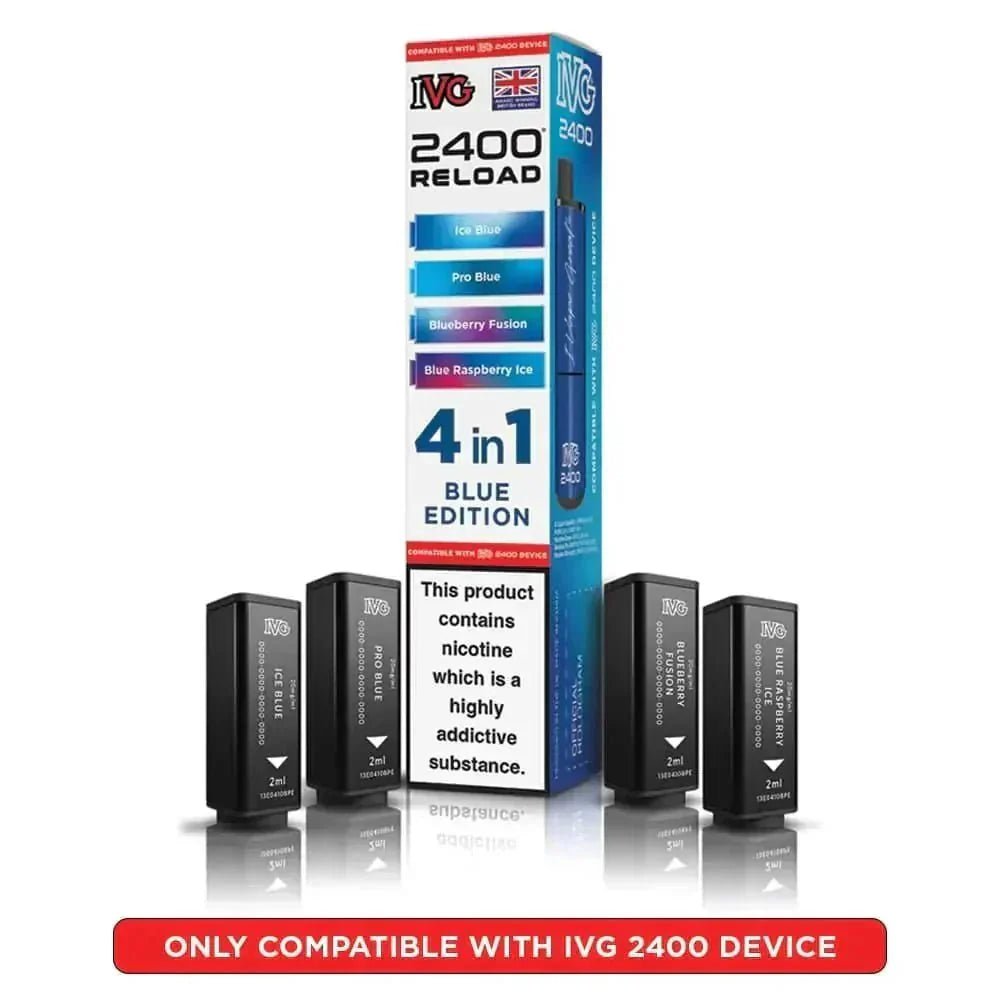 bulk wholesale IVG Reload Mini Prefilled Pods Pack of 5 - Blue Edition
