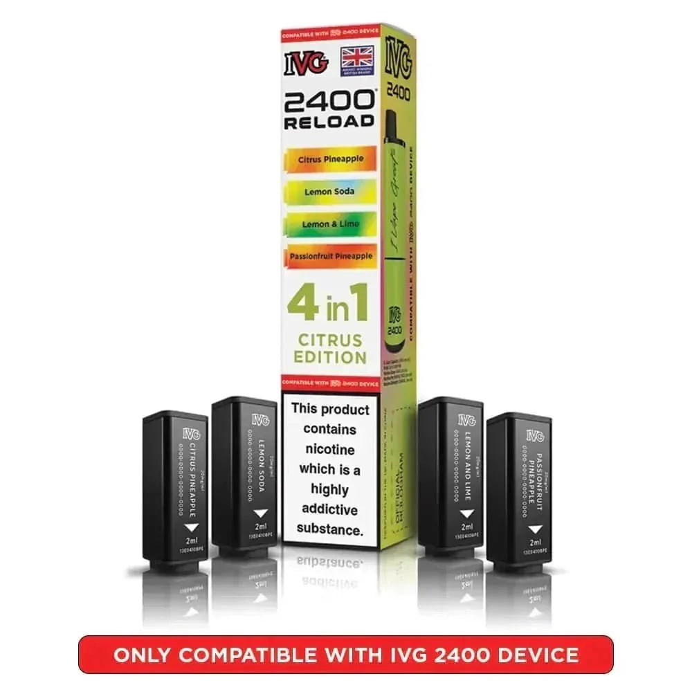 bulk wholesale IVG Reload Mini Prefilled Pods Pack of 5 - Citrus Edition