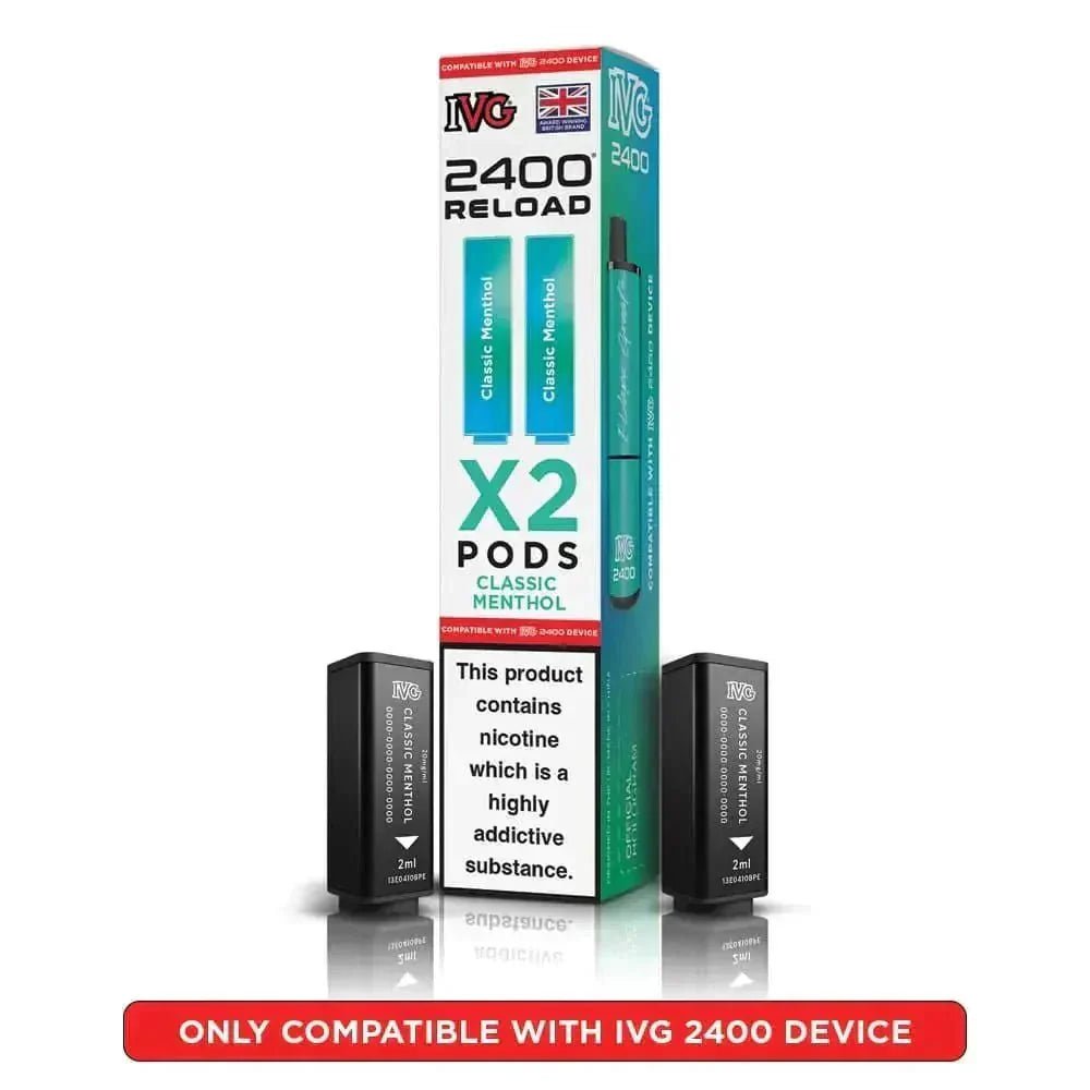 bulk wholesale IVG Reload Mini Prefilled Pods Pack of 5 - Classic Menthol