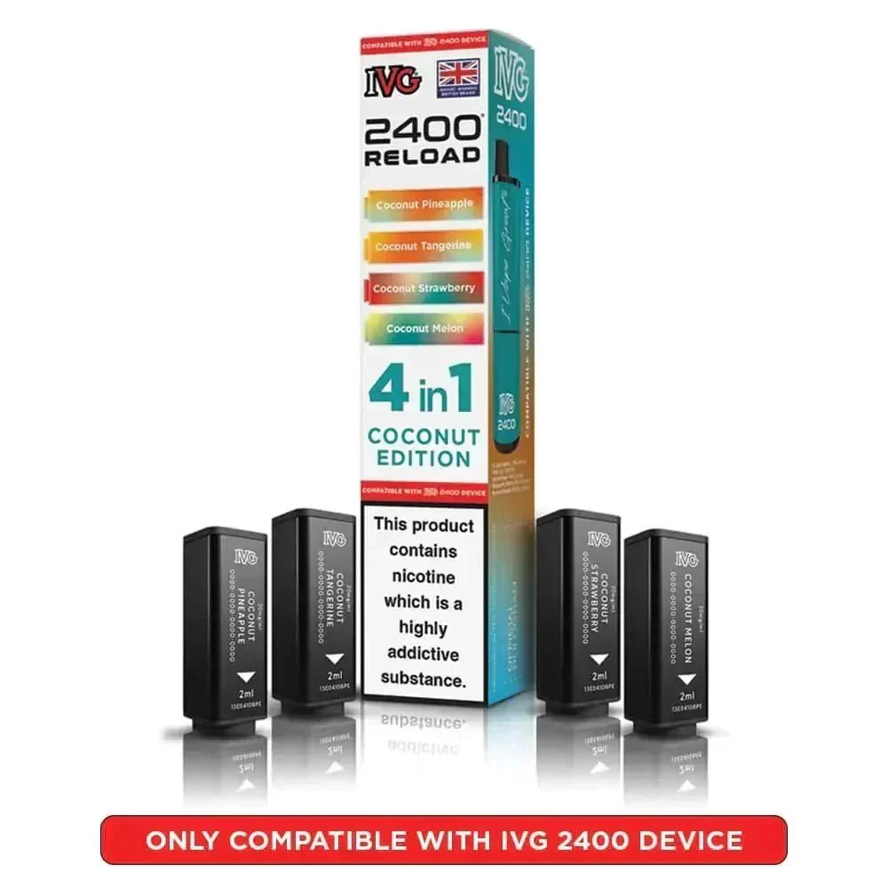 bulk wholesale IVG Reload Mini Prefilled Pods Pack of 5 - Coconut Edition